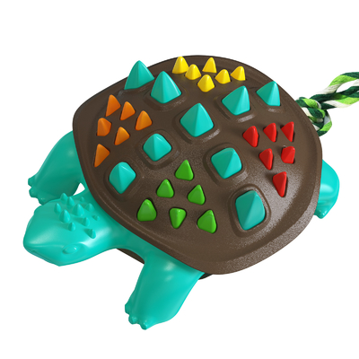 Manufacturers Sell Well Colorful Turtle Dog Cleaning Teeth Toy Pet Toys Dog Chew Toy
